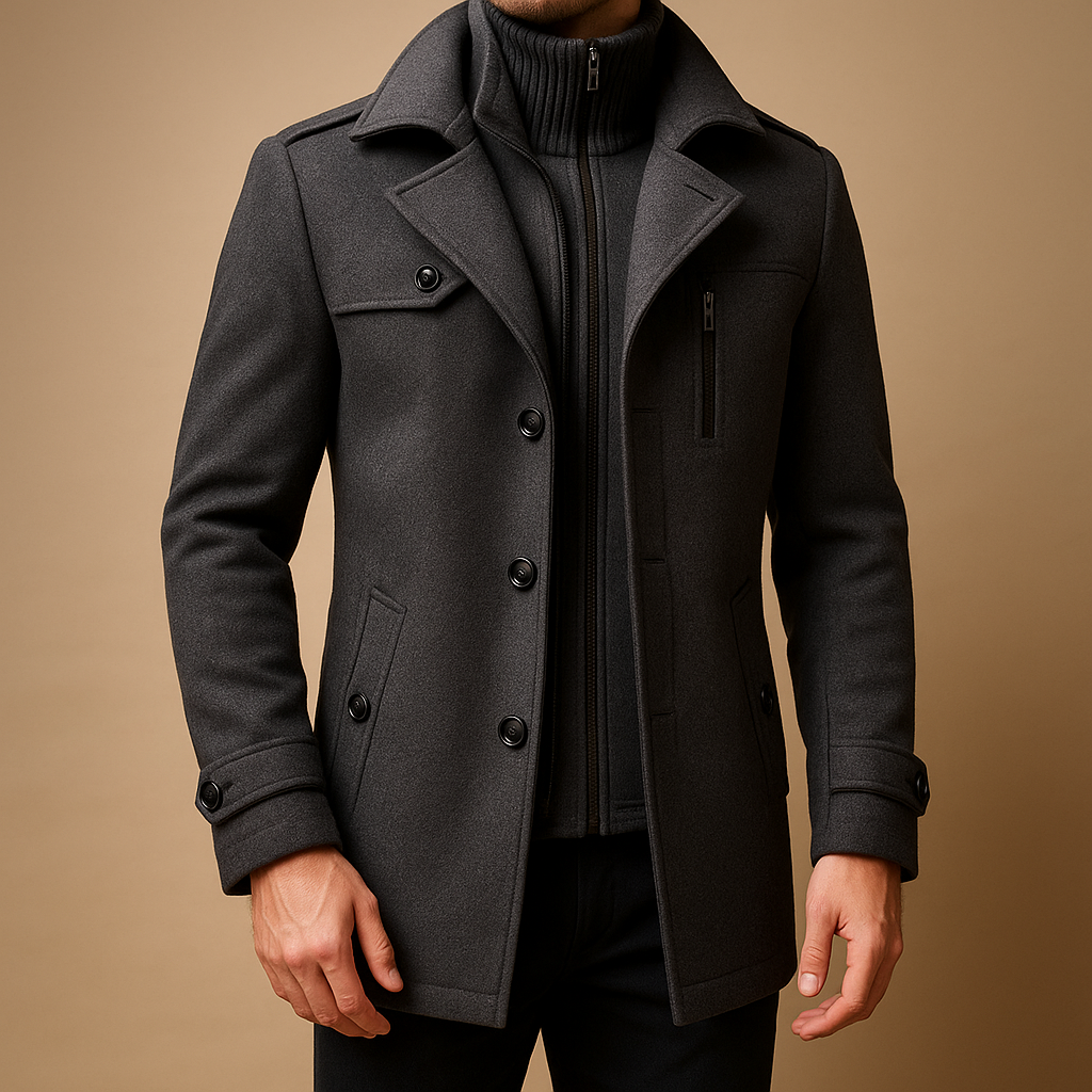 Veste d'hiver slim fit en twee-delige pour hommes