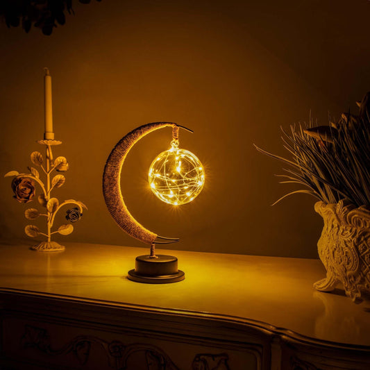 Lampe de table Lune pour salon - Veilleuse élégante et décoration intérieure