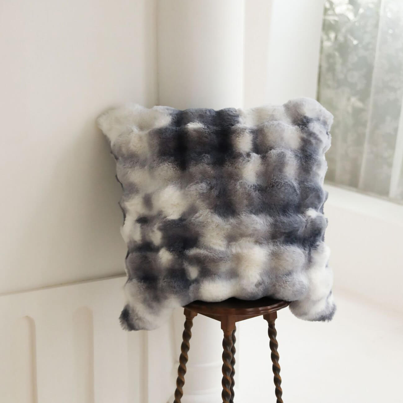 Plaid en fausse fourrure de lapin moelleuse de luxe - Ultra doux et confortable