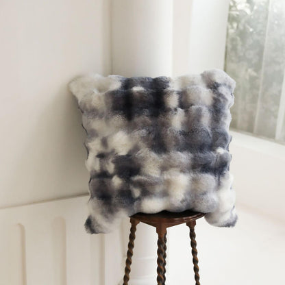 Plaid en fausse fourrure de lapin moelleuse de luxe - Ultra doux et confortable
