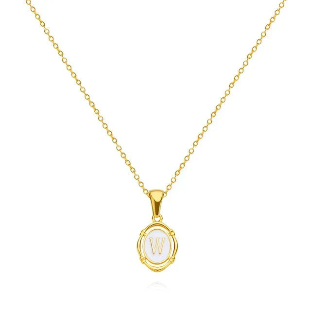 Trinity - Vintage Gold Letter Necklace — made with care and attention to detail.
