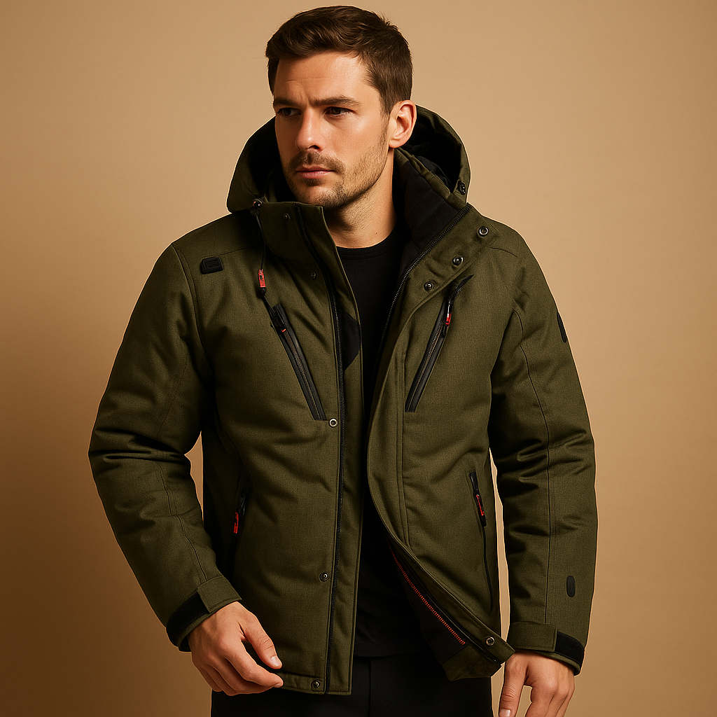Heren Dons Parka Jas met Capuchon – Chaud et coupe-vent