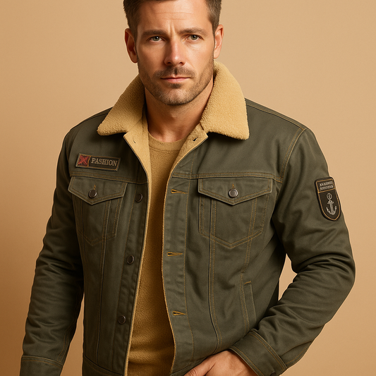 Veste de moto polaire pour hommes avec panneaux latéraux | Modèle décontracté