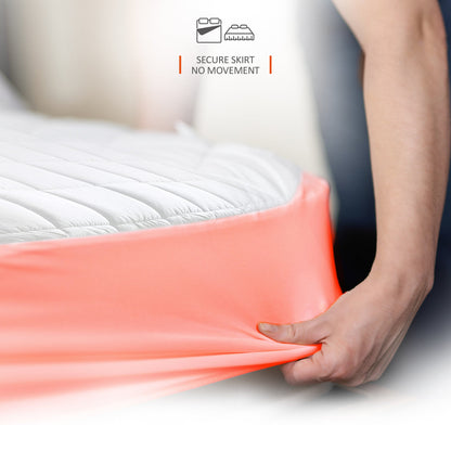 200 Thread Count Cotton Electric Blanket - Fully Fitted Warm Throw