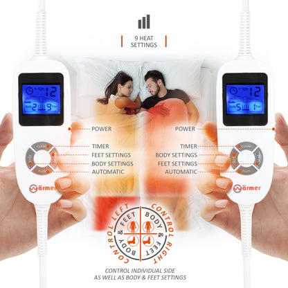 Wärmer Luxe Fleece Volledig Aangepaste Elektrische Deken