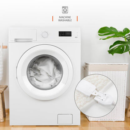 Couverture chauffante électrique de luxe en polaire - Jeté entièrement personnalisable