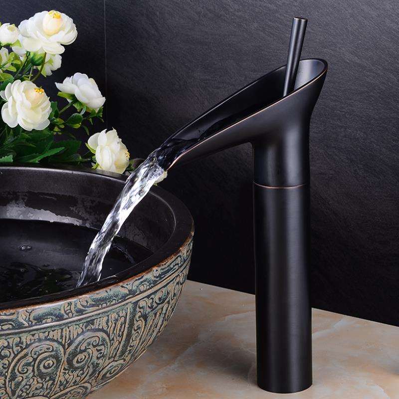 Wasserhahn für Küche & Badezimmer | Wasserfall Waschbecken Wasserhahn | Antiker Waschbecken Wasserhahn | Armaturix
