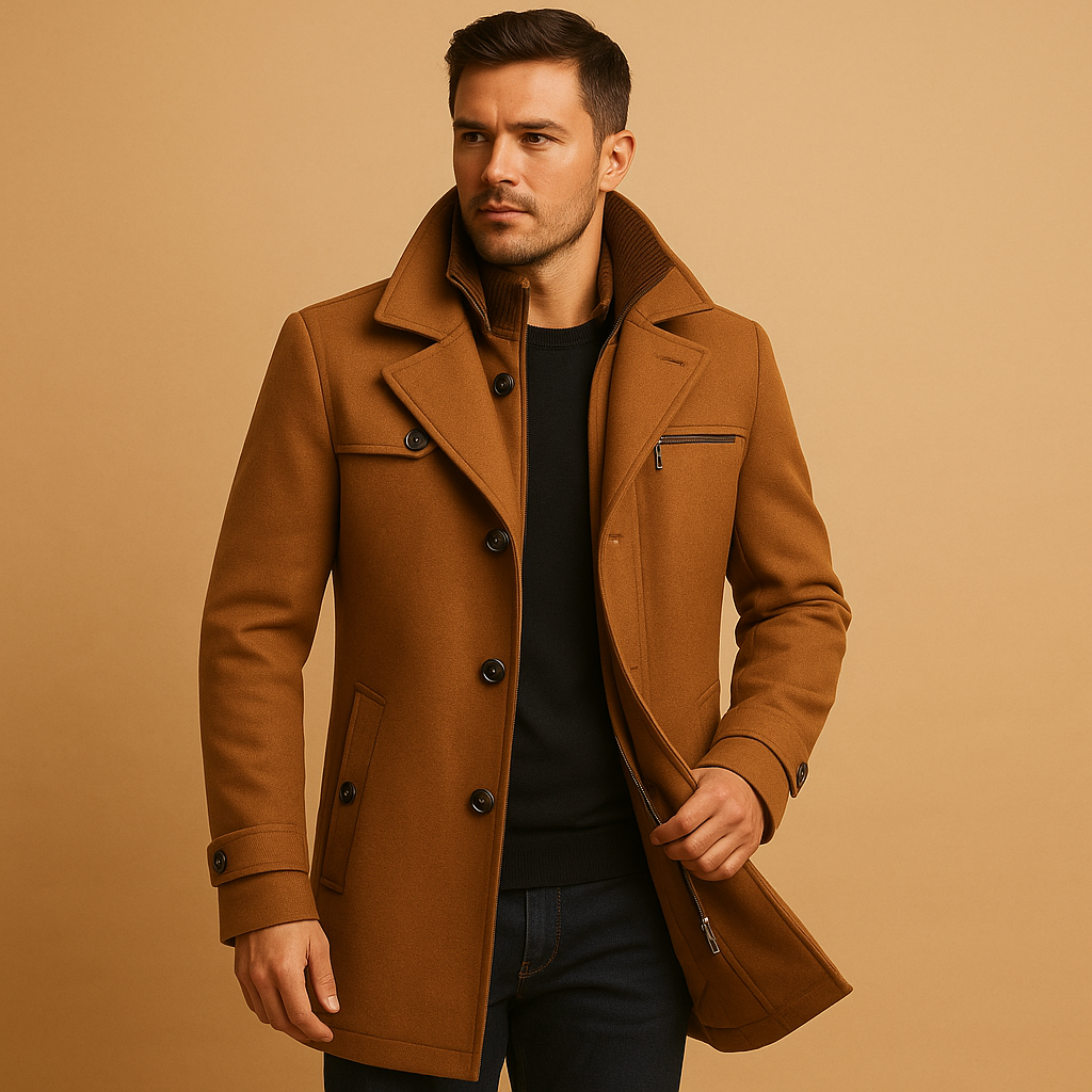 Herren Wasserdichte Winterjacke mit Verstellbaren Bündchen