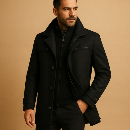 Herren Wasserdichte Winterjacke mit Verstellbaren Bündchen