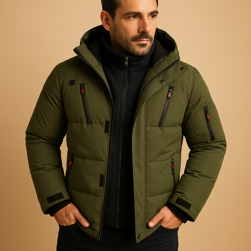 Veste d'hiver imperméable pour hommes avec pantalon chaud | Design extérieur