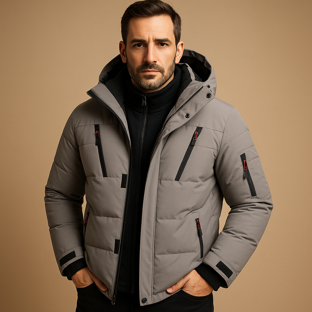 Veste d'hiver imperméable pour hommes avec pantalon chaud | Design extérieur