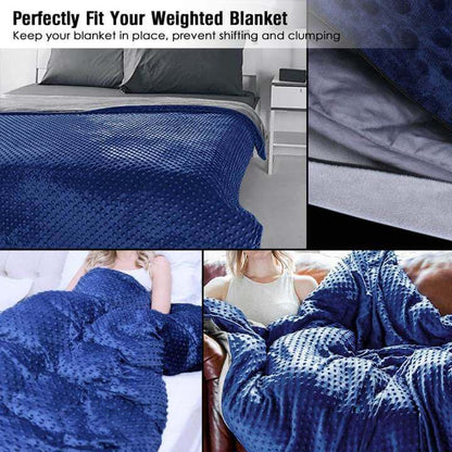 Gewichtsdecke mit abnehmbarem Bezug und Glasperlen für besseren Schlaf