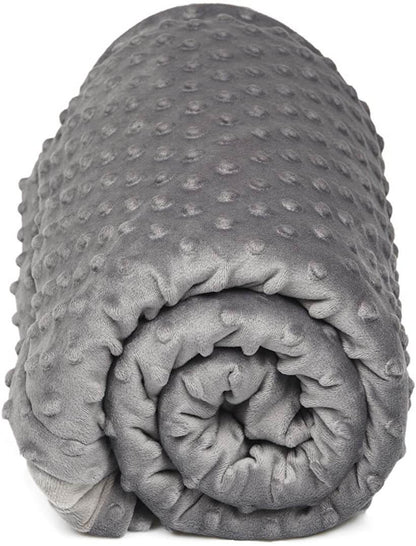 Gewichtsdecke mit abnehmbarem Bezug und Glasperlen für besseren Schlaf