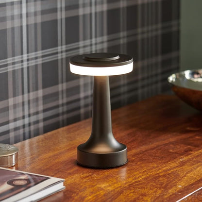 Lampe de table rétro sans fil rechargeable à commande tactile - Lumière d'ambiance