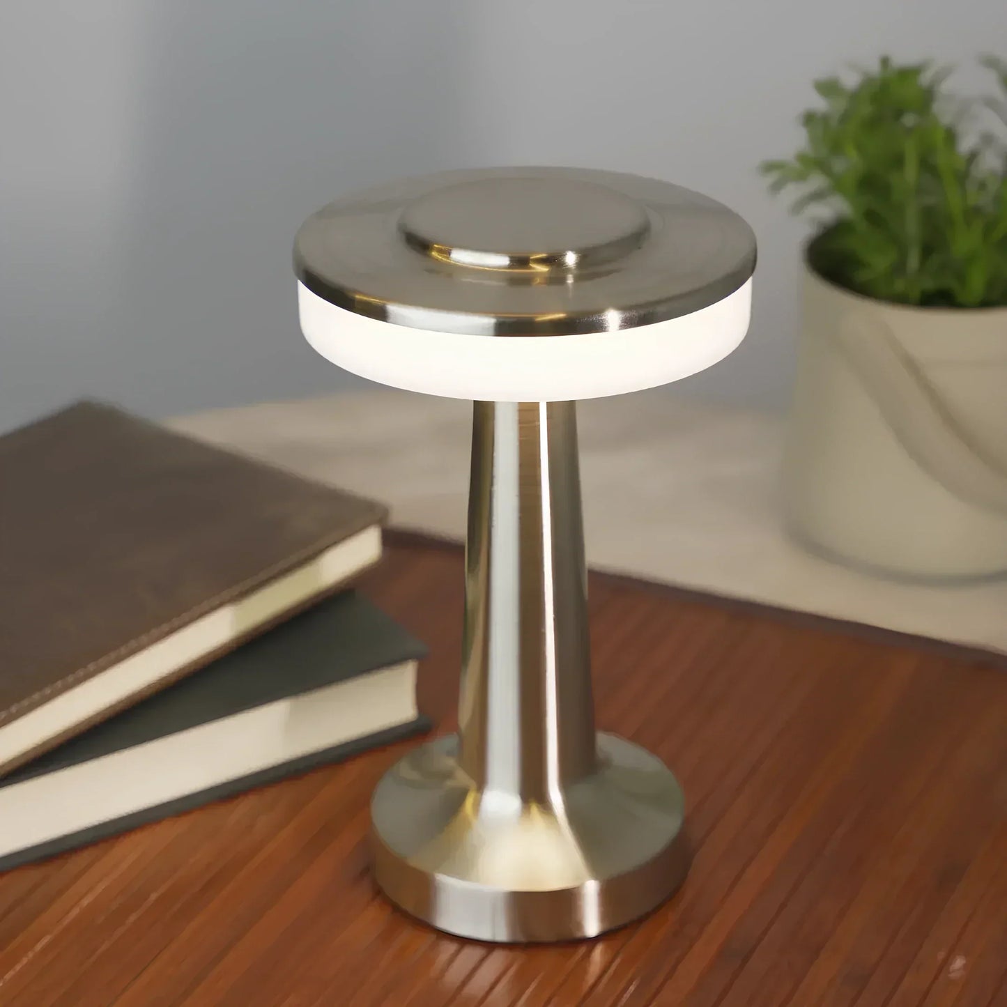 Lampe de table rétro sans fil rechargeable à commande tactile - Lumière d'ambiance