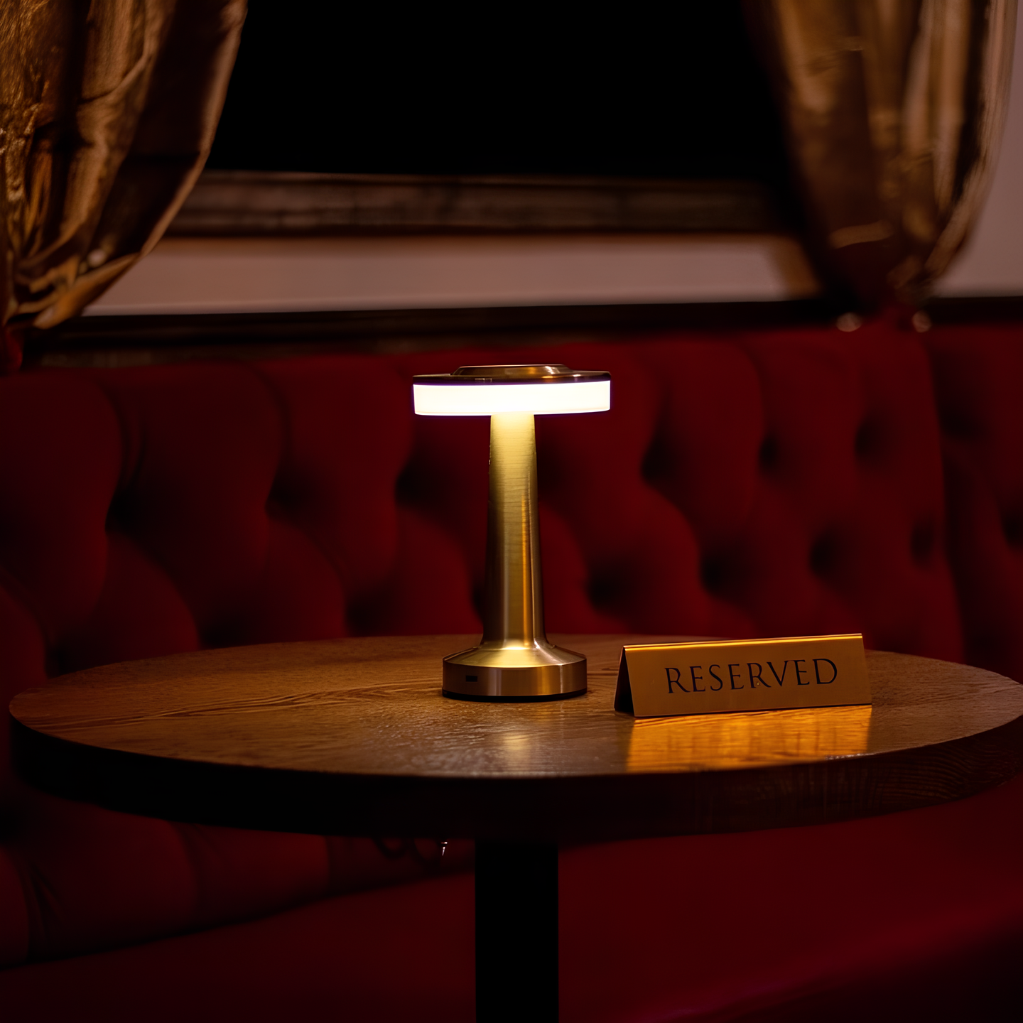 Lampe de table rétro sans fil rechargeable à commande tactile - Lumière d'ambiance