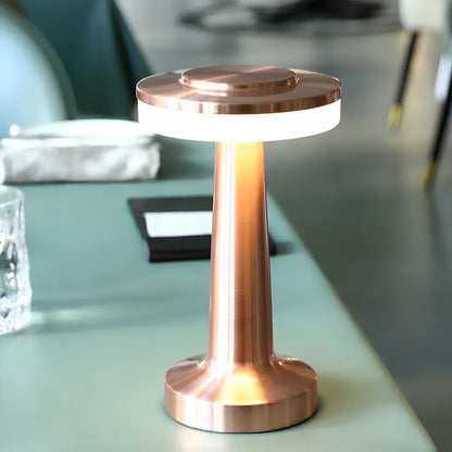Lampe de table rétro sans fil rechargeable à commande tactile - Lumière d'ambiance