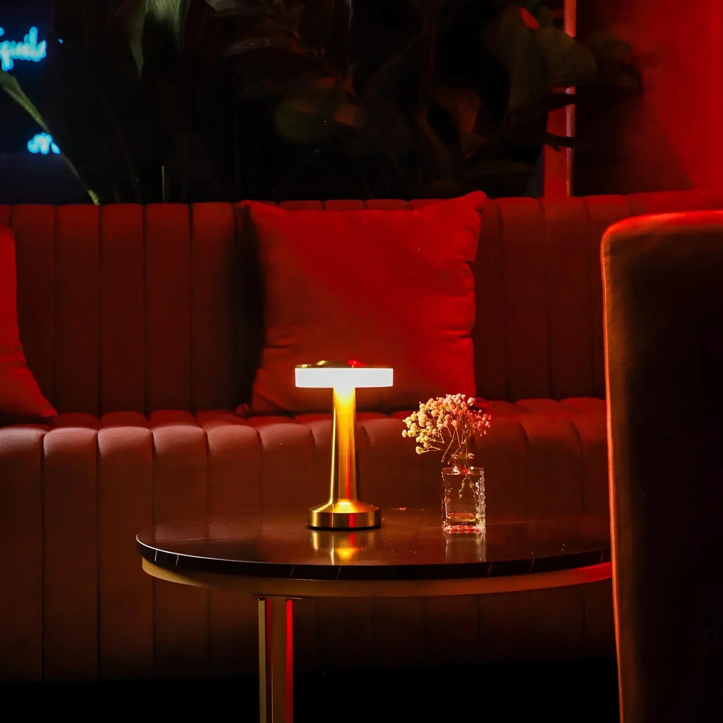 Lampe de table rétro sans fil rechargeable à commande tactile - Lumière d'ambiance