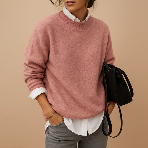 Damen Wollpullover – Elegante Passform avec un design minimaliste