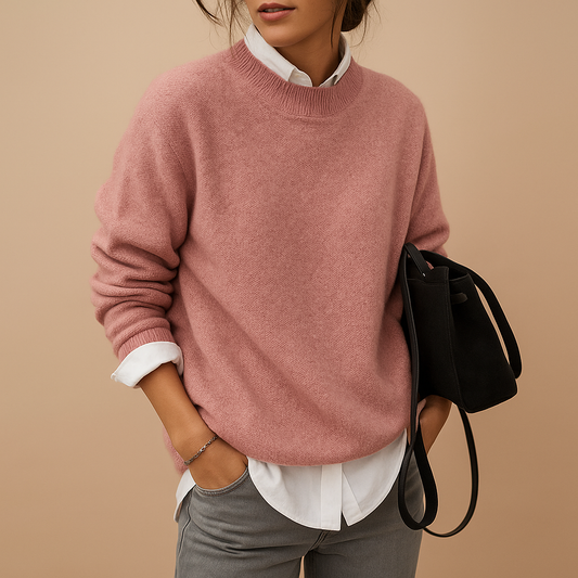 Damen Wollpullover – Elegante Passform avec un design minimaliste
