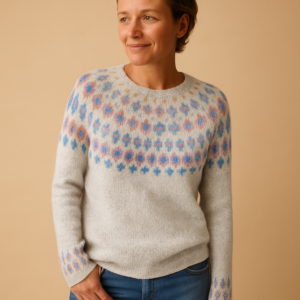 Pull en laine pour femme avec un motif Muster