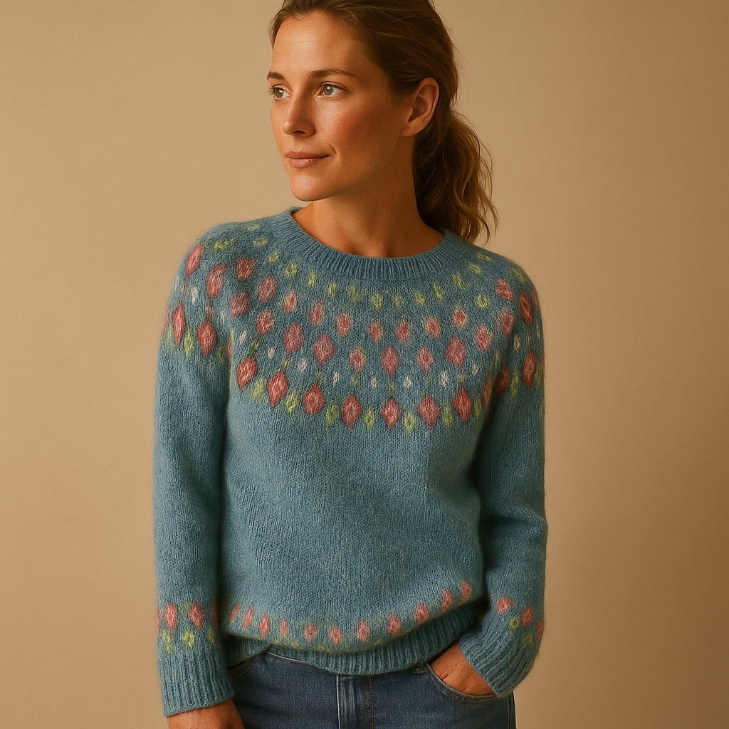 Pull en laine pour femme avec un motif Muster