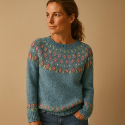 Pull en laine pour femme avec un motif Muster