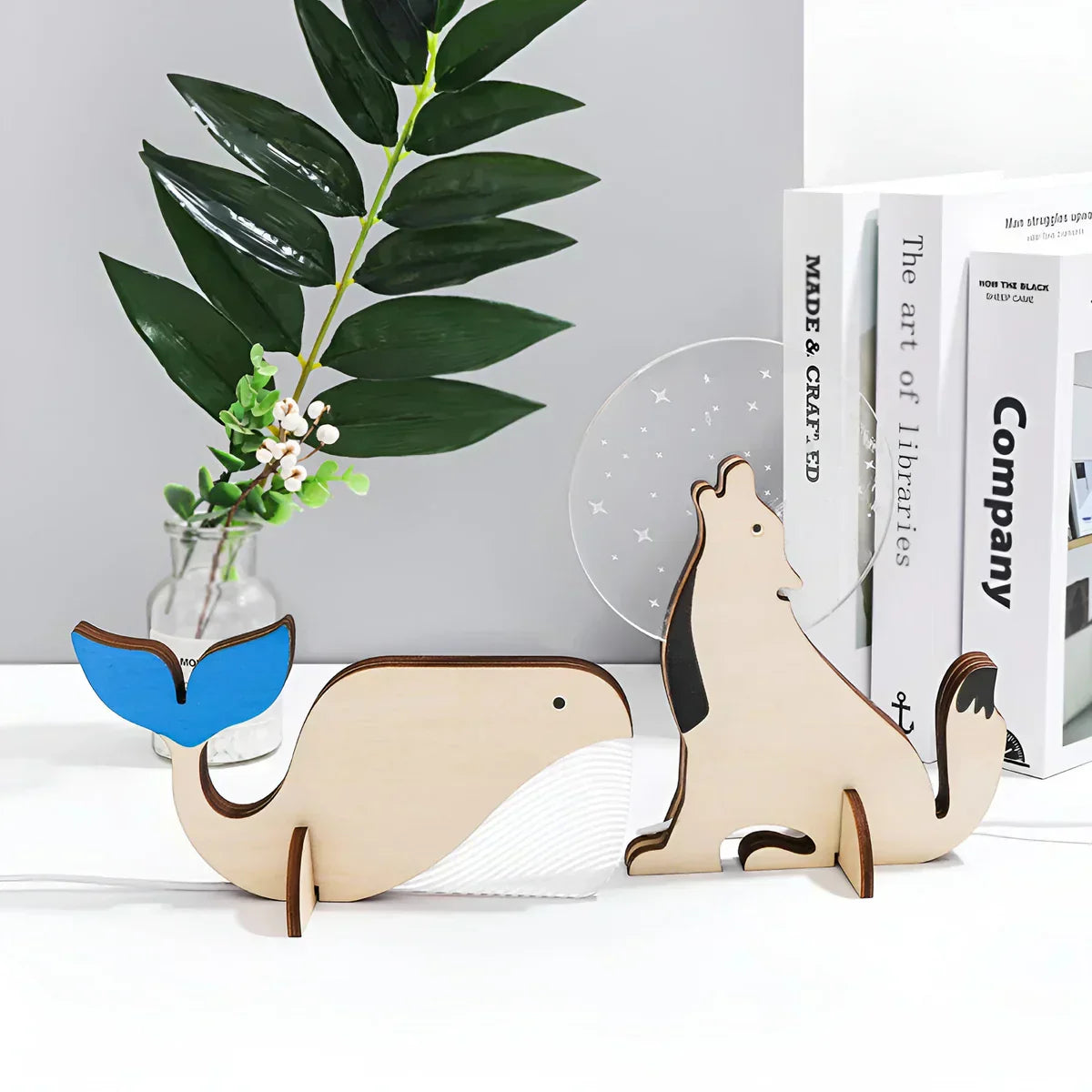 Lampe de table pour enfants en forme d'animaux - Veilleuse à lumière douce pour la décoration de la chambre