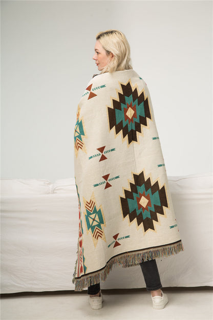 Plaid gaufré doux tissé pour une décoration intérieure confortable