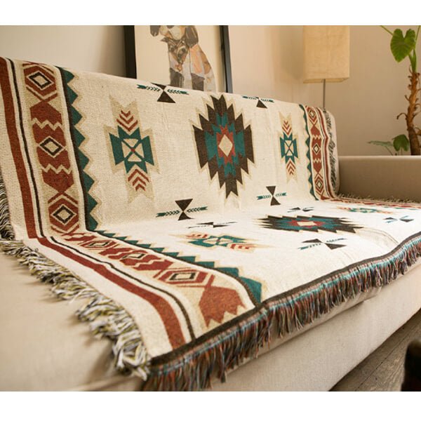 Plaid gaufré doux tissé pour une décoration intérieure confortable