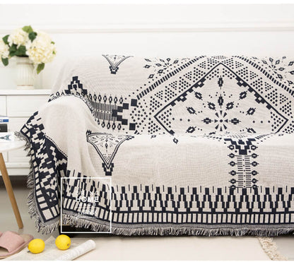 Plaid gaufré doux tissé pour une décoration intérieure confortable