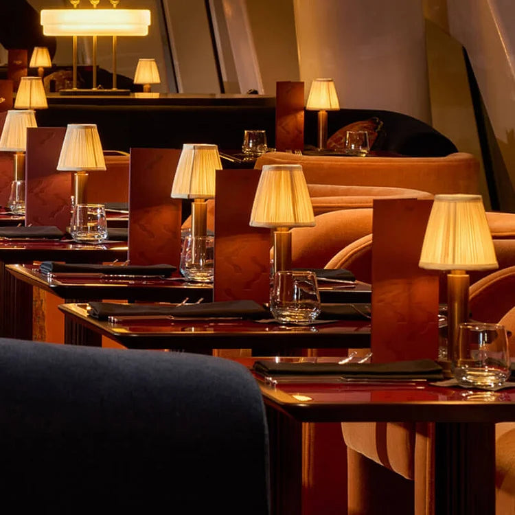 Vintage Brass Table Lamp with LED | Retro Style Lighting for Home