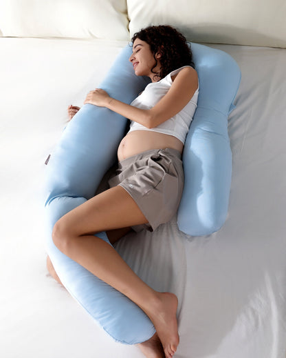Cooling Comfort Pregnancy Pillow for Maternity Sleep Support and Back Pain Relief